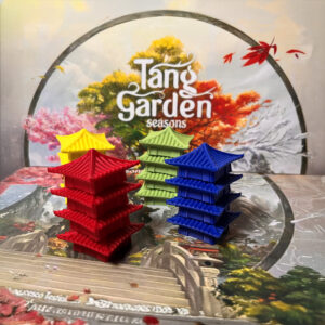 Pagodas for Tang Garden Seasons Board Game - 16 pagodas in 4 colours